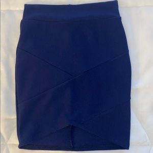 Royal blue skirt